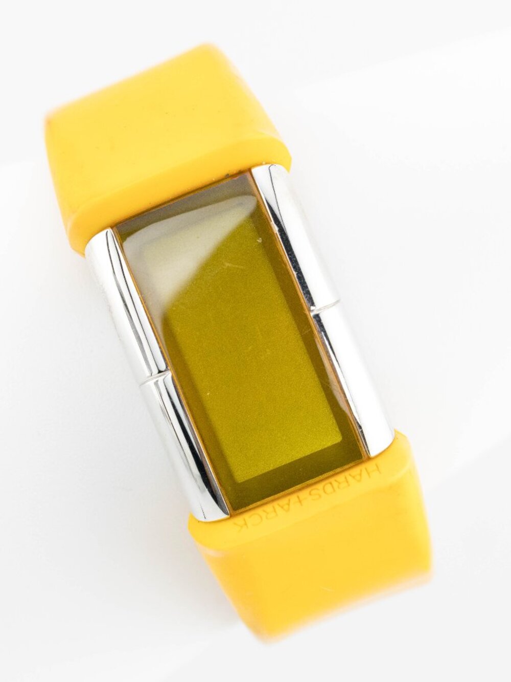 Philippe Starck Fossil PH-1040 Yellow Quartz Digital Women's Watch New Battery